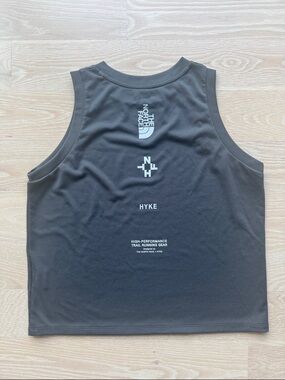 TNFH the north face x hike gray Athletic Crop Tank Top